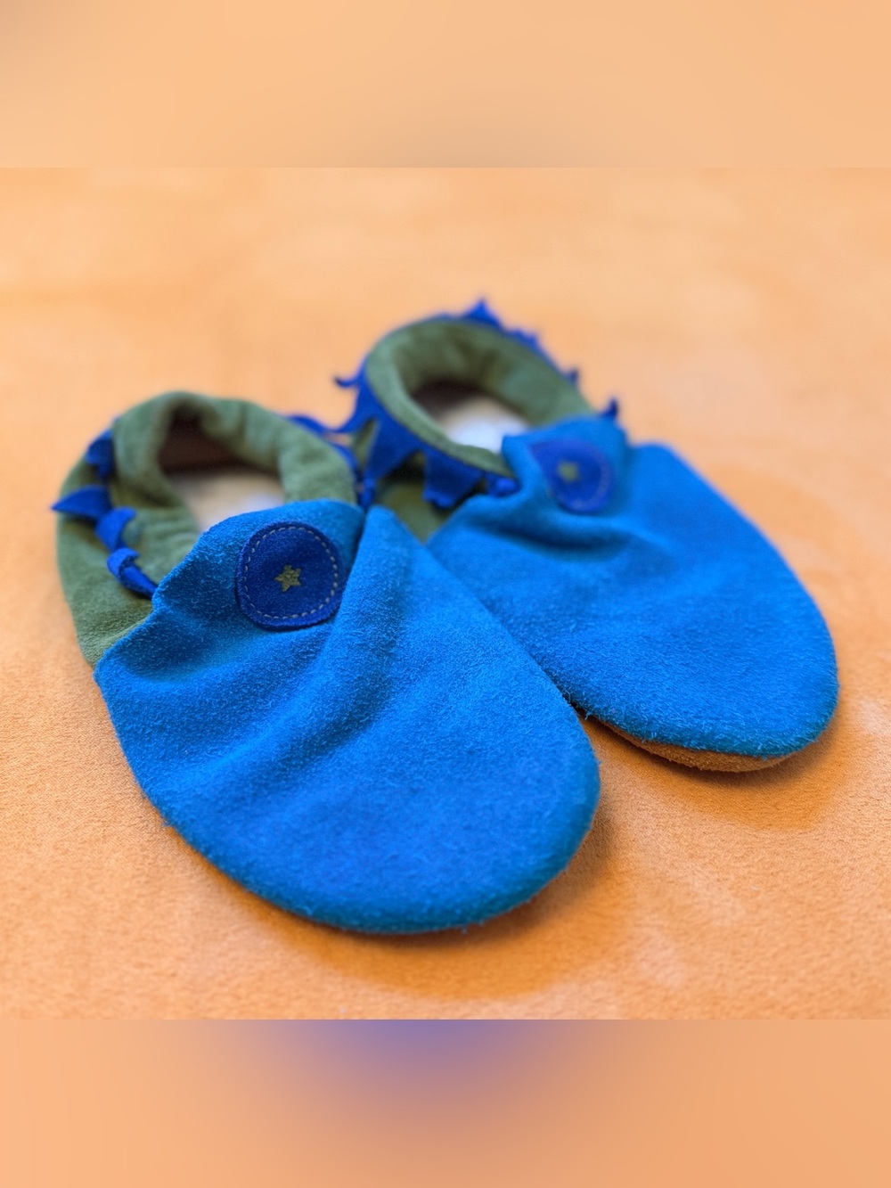 Softstar Leather and Sheepskin Roo Moccasin Slipper